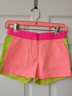 Crewcuts Neon Colorblock Shorts, 2.5" Insean, Sz 12